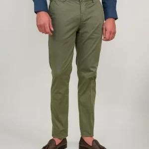 PANTALONE IN COTONE VERDE
