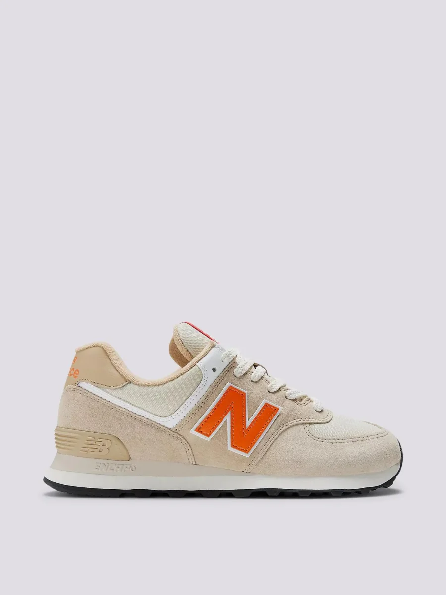 Sneaker 574 beige arancio
