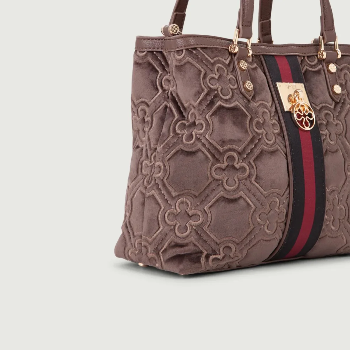 BORSA A MANO CON TRACOLLA CATE TAUPE - immagine 4