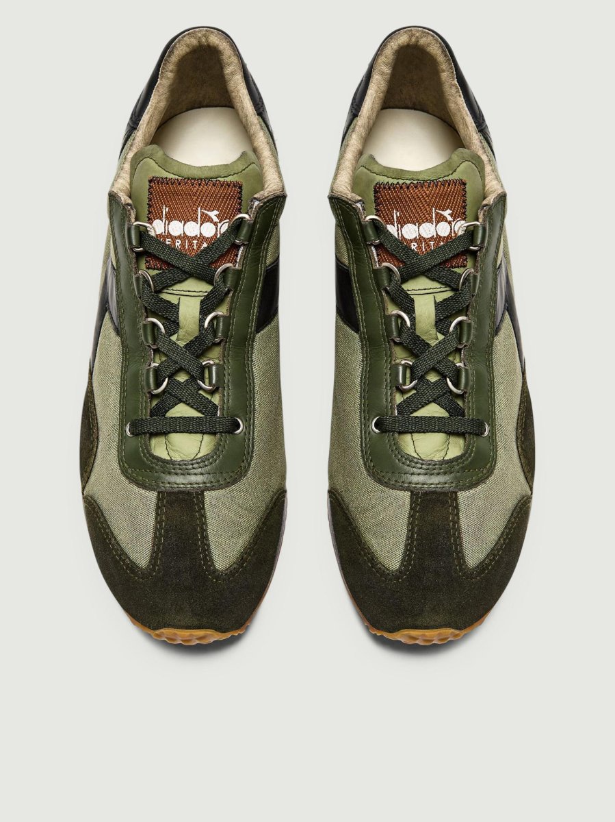 SNEAKER DIADORA EQUIPE DIRTY STONEWASH verde - immagine 4