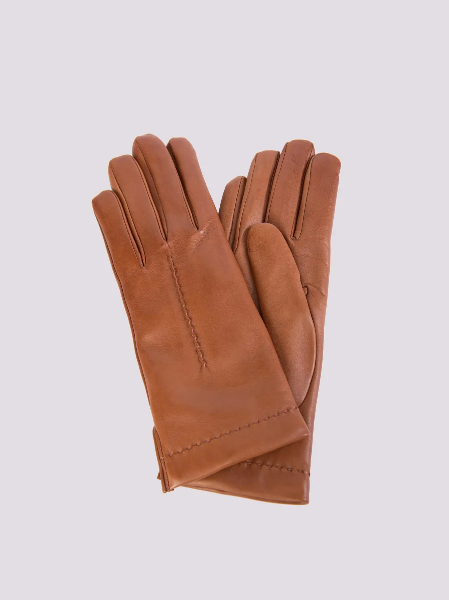 GUANTI IN NAPPA COLOR CUOIO