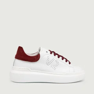SNEAKER HAMMER SUOLA ALTA DETTAGLI BORDEAUX