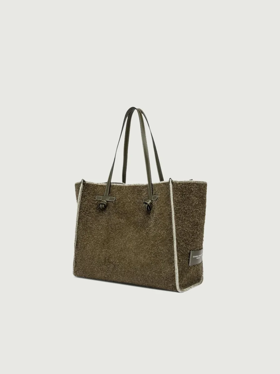 SHOPPING MARCELLA IN CAMOSCIO MOSS - immagine 3