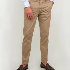 PANTALONE IN COTONE BEIGE