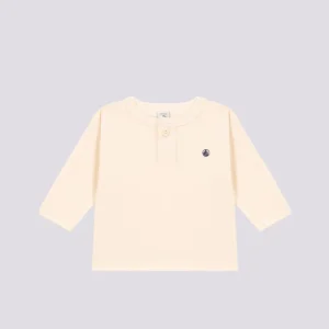 T-SHIRT A MANICHE LUNGHE IN JERSEY PER BEBÈ