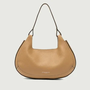 Borsa a spalla Cloe in pelle naturale-sabbia