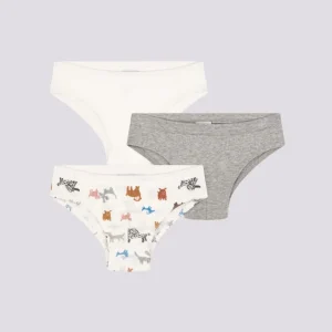 CONFEZIONE DA 3 SLIP BAMBINO IN COTONE MOTIVO CANE