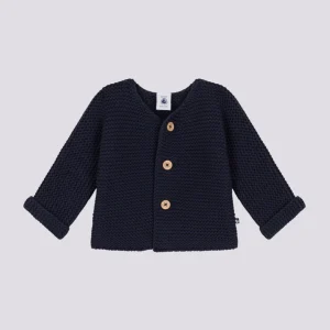 CARDIGAN IN TRICOT A PUNTO LEGACCIO PER BEBÈ