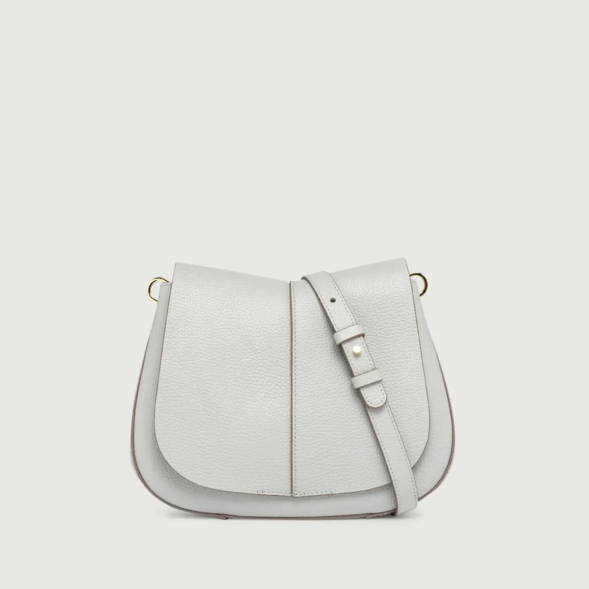 Borsa a tracolla Helena Round in pelle Silice - immagine 3