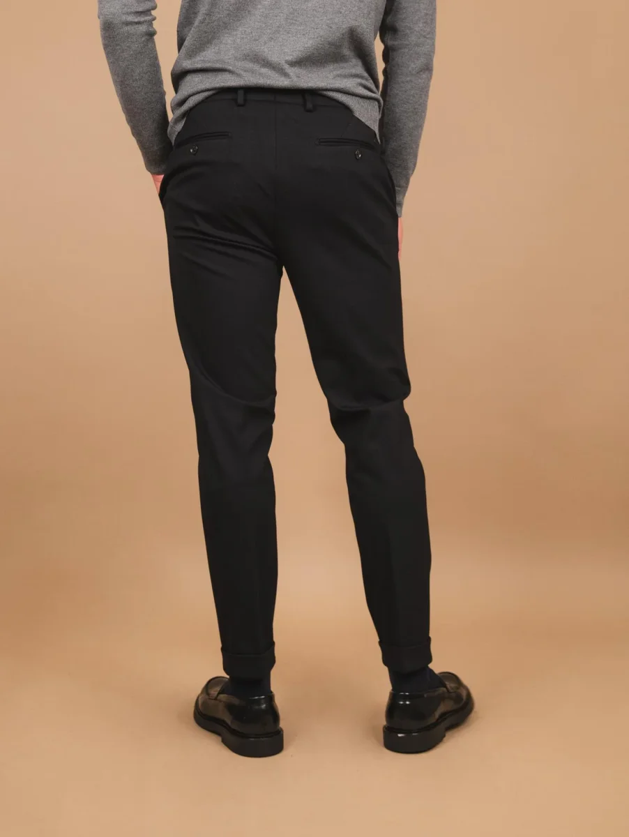 PANTALONE CHINOS ELASTICIZZATO nero - immagine 4