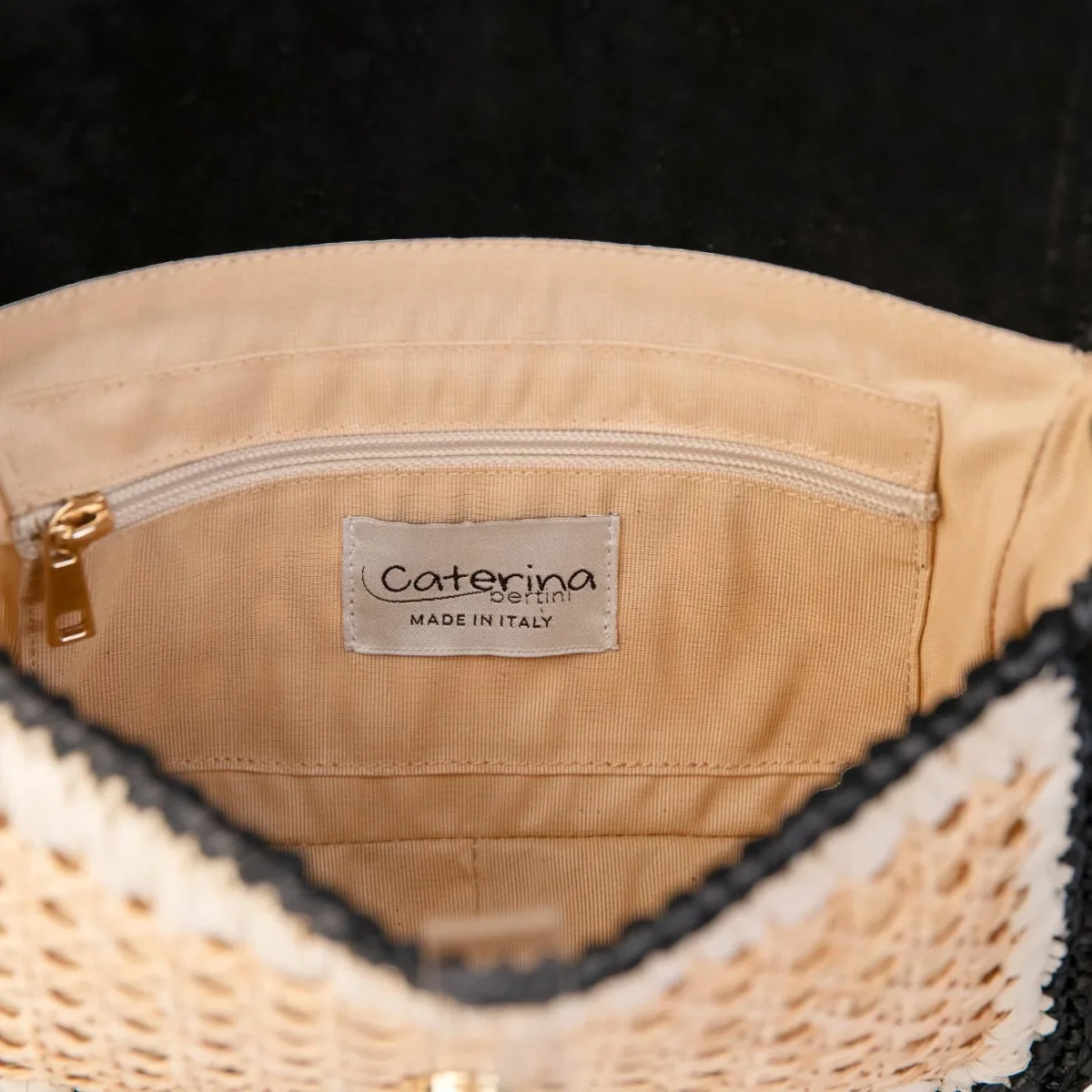 TRACOLLA PICCOLA RAFIA NERO - immagine 6