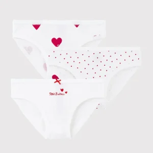 CONFEZIONE DA 3 SLIP MOTIVO CUORE