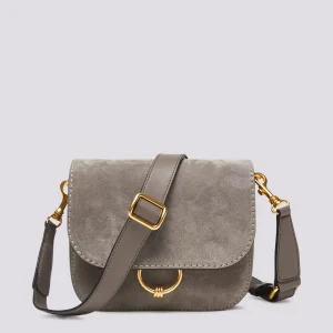 BORSA tracolla Meg In suede light grey