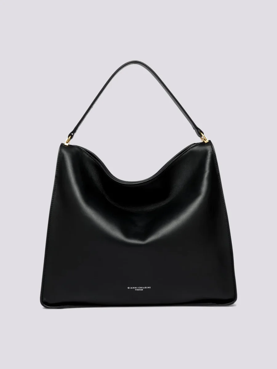 BORSA A SPALLA RENè IN NAPPA NERA