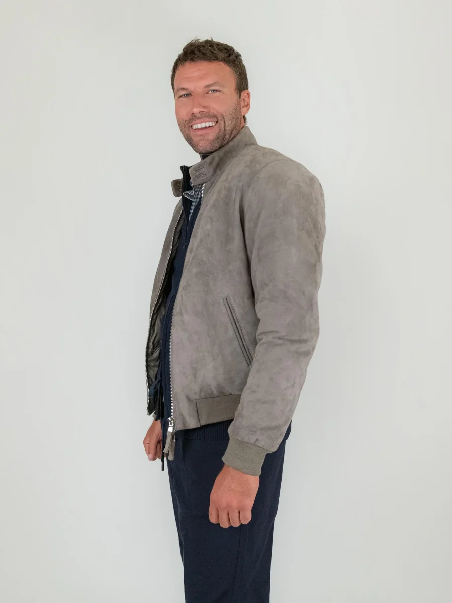 GIACCA IN CAMOSCIO GRIGIO ELVIS - immagine 3