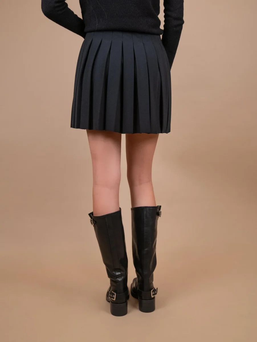 MINIGONNA PLISSETTATA NERO - immagine 4