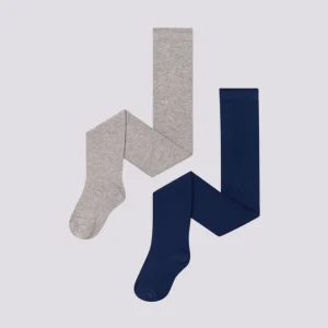 CONFEZIONE DA 2 PAIA DI COLLANT BAMBINA IN COTONE