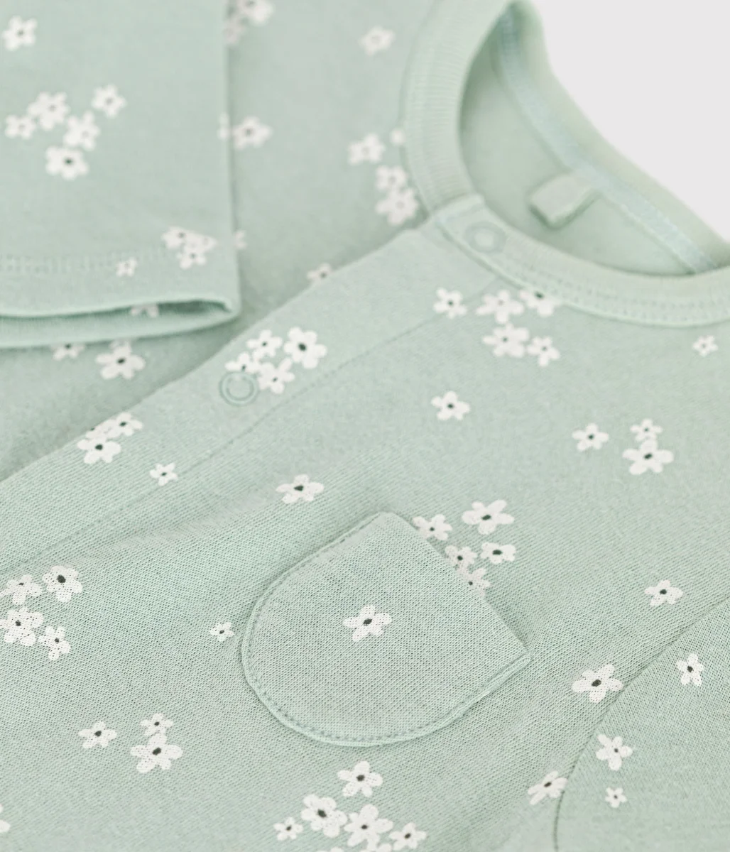 Tutina lunga in tubique a fiorellini - immagine 4