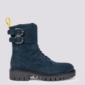 ANFIBIO BiMOR CON DOPPIA FIBBIA IN CAMOSCIO BLU