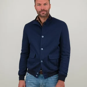 GIUBBOTTO IN MAGLIA BLU