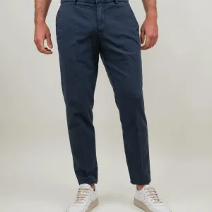 PANTALONE chinos in cotone color blu