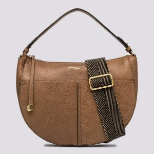 BORSA a spalla Ginko in PELLE color tokai