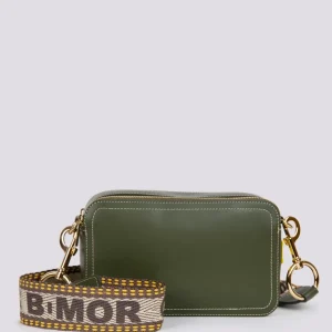 BORSA A TRACOLLA MAXI YOURSIN PELLE verde militare