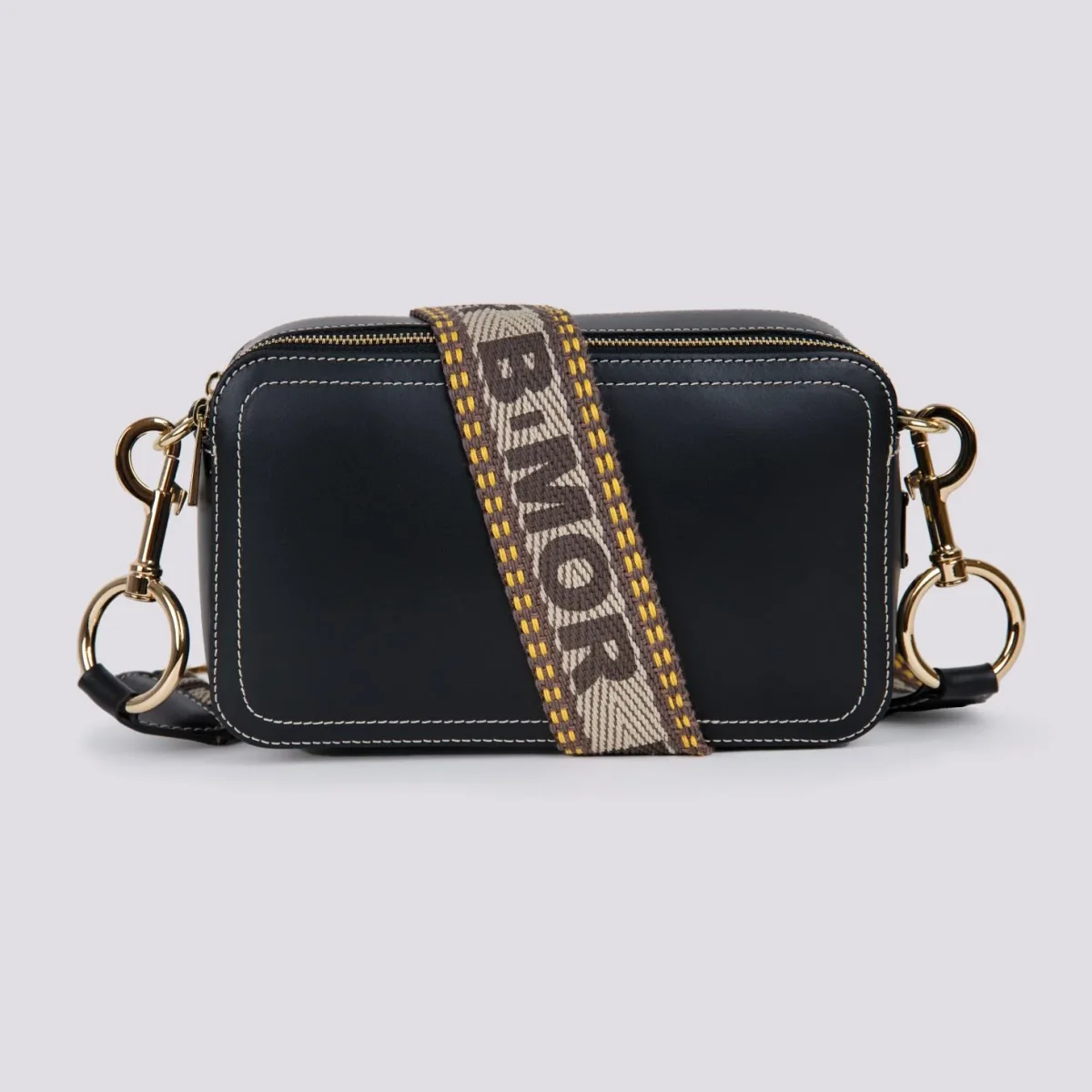 BORSA A TRACOLLA MAXI YOURS IN PELLE NERA - immagine 3