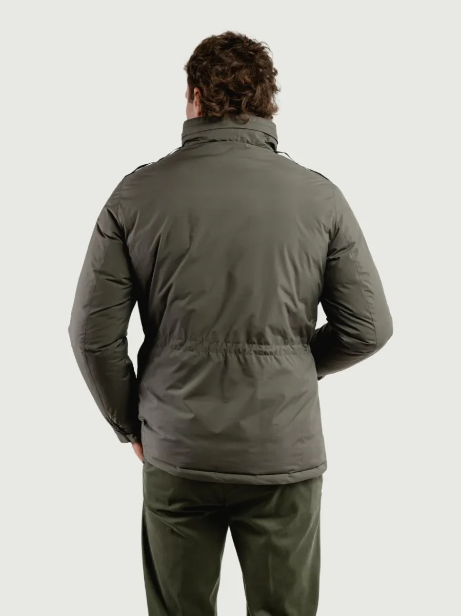 FIELD JACKET IN NYLON VERDE MILITARE - immagine 4