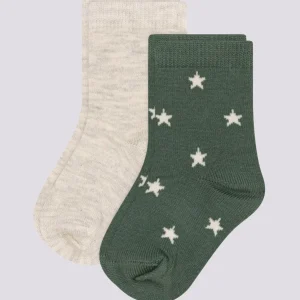 2 PAIA DI CALZINI BEBÈ IN COTONE A STELLE