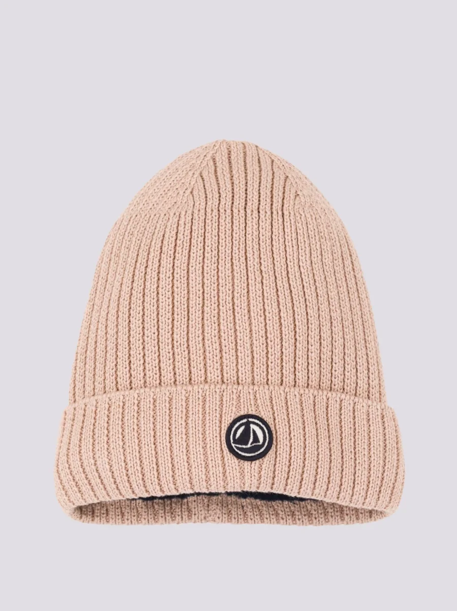 Berretto IN MAGLIA CON FODERA IN PILE ROSA