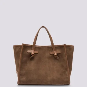 TOTE MISS MARCELLA 32 in camoscio cognac