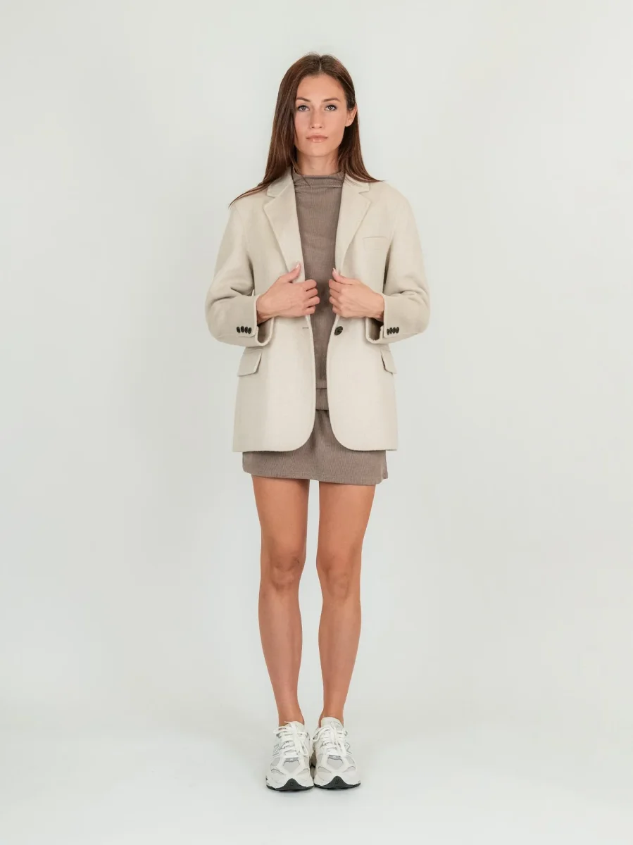 BLAZER MONOPETTO BEIGE - immagine 5
