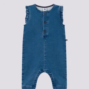 TUTINA SMANICATA IN DENIM BEBÈ