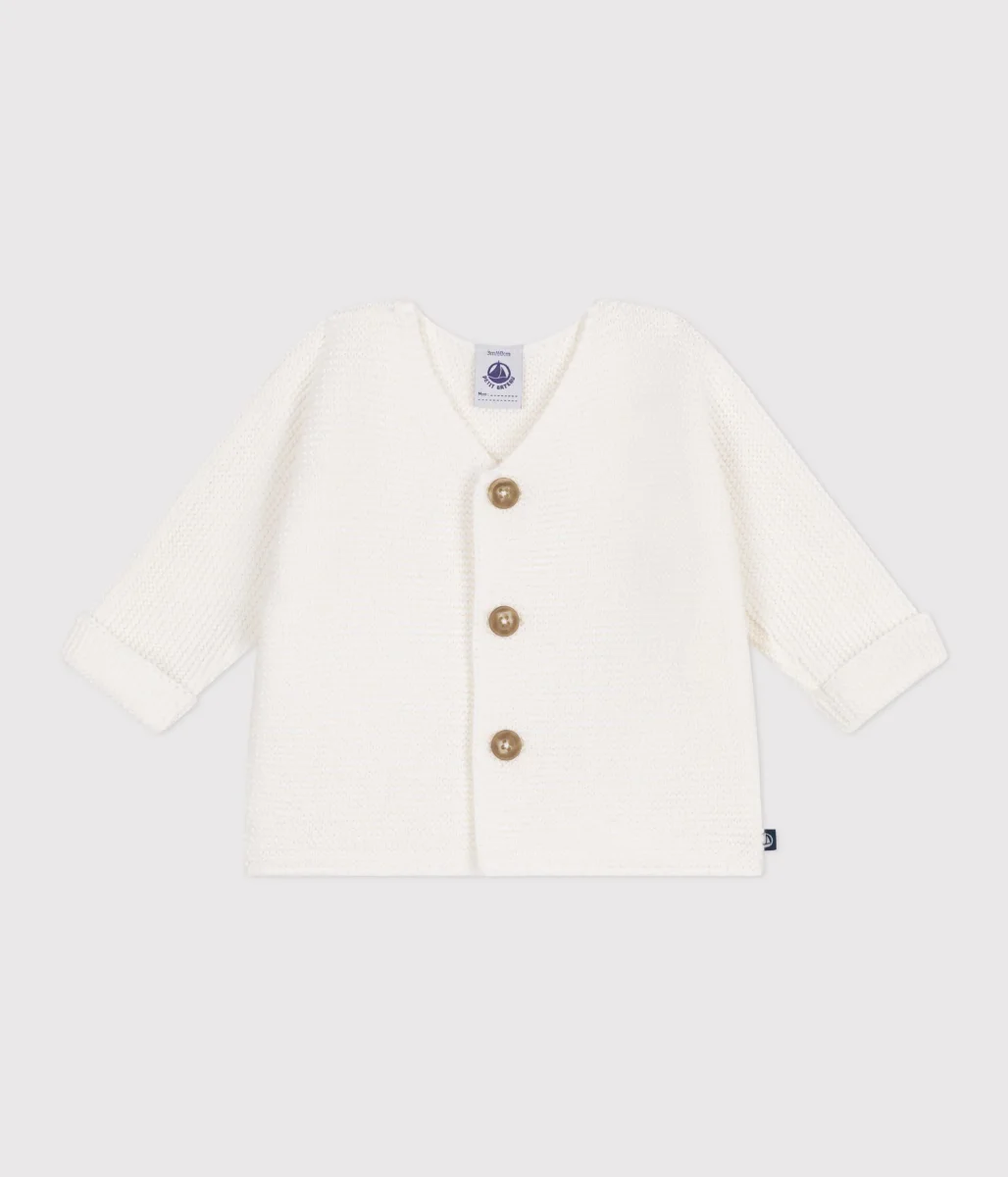Cardigan in maglia di cotone neonato
