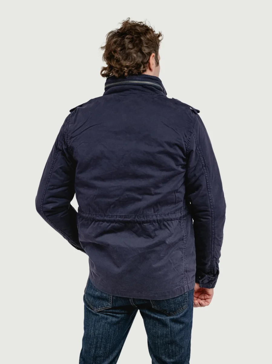 FIELD JACKET IN COTONE CON IMBOTTITURA SEPARABILE BLU NAVY - immagine 4