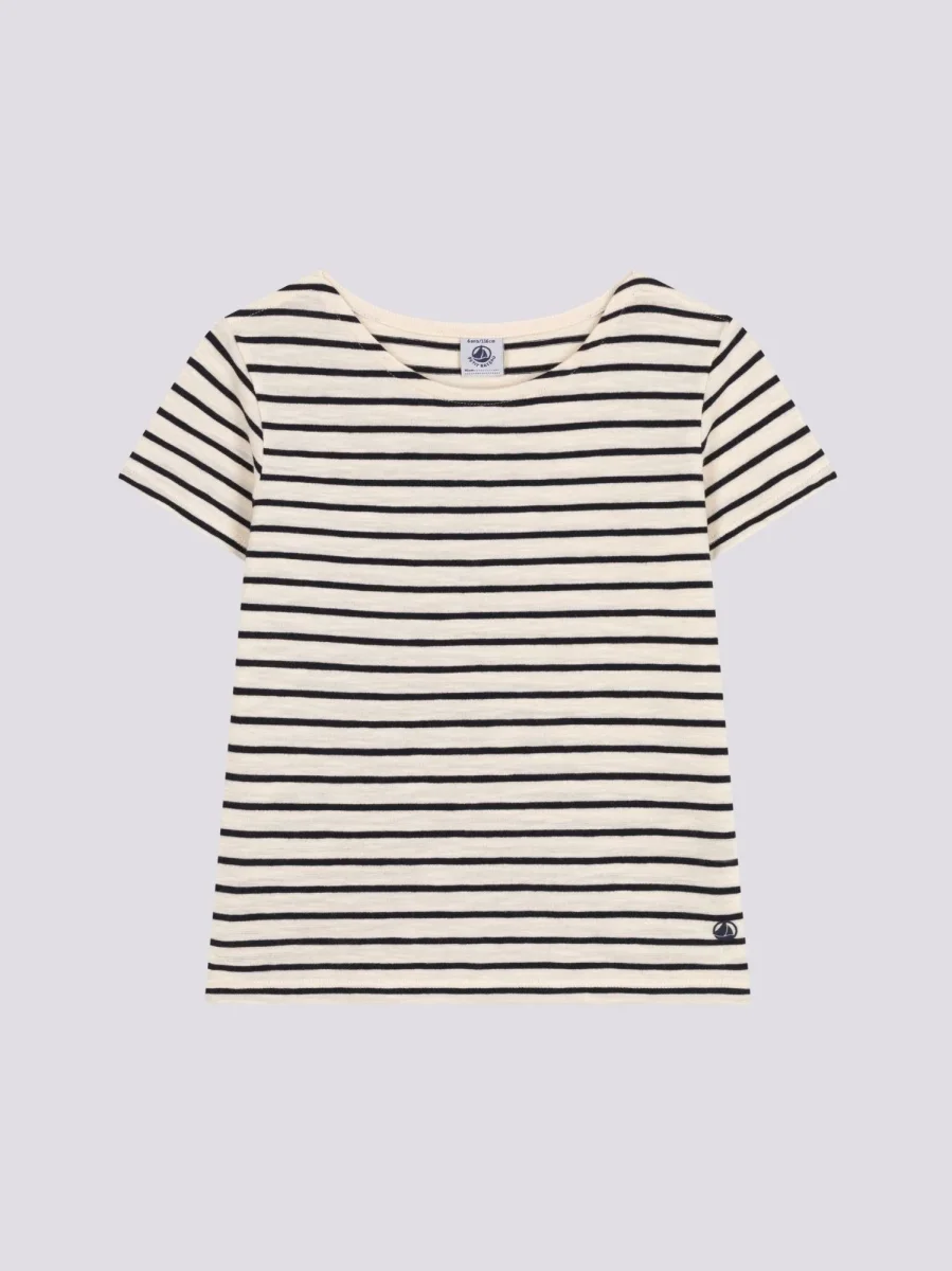 T-SHIRT A RIGHE IN JERSEY FIAMMATO BAMBINA