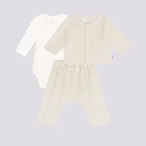 COMPLETO IN VELLUTO E BODY PER BEBÈ