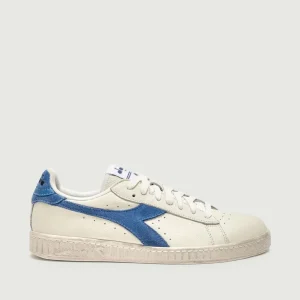 SNEAKERS  GAME L LOW WAXED BIANCO BLU JEANS