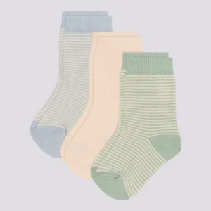 3 PAIA DI CALZINI BEBÈ IN COTONE MILLERIGHE