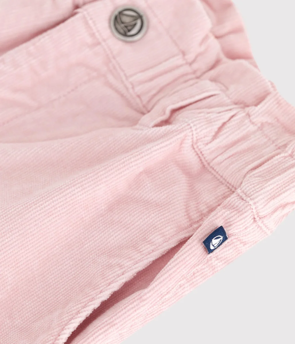PANTALONI IN VELLUTO ROSA - immagine 4