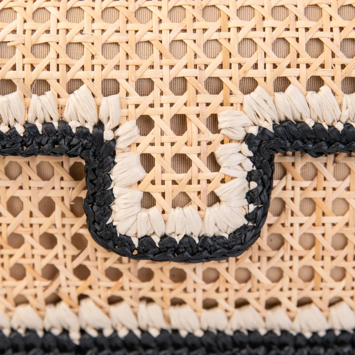 TRACOLLA PICCOLA RAFIA NERO - immagine 5