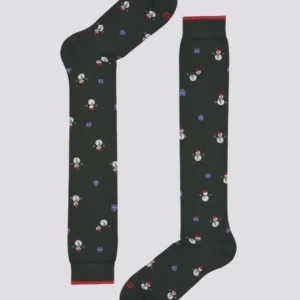 Calza lunga motivo pupazzo di neve