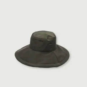 CAPPELLO CLOCHE NYLON COLOR VERDE OLIVA