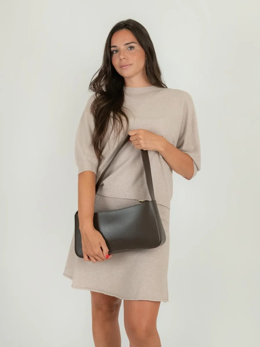 MAGLIA CON MANICHE A 3/4 BEIGE - immagine 5