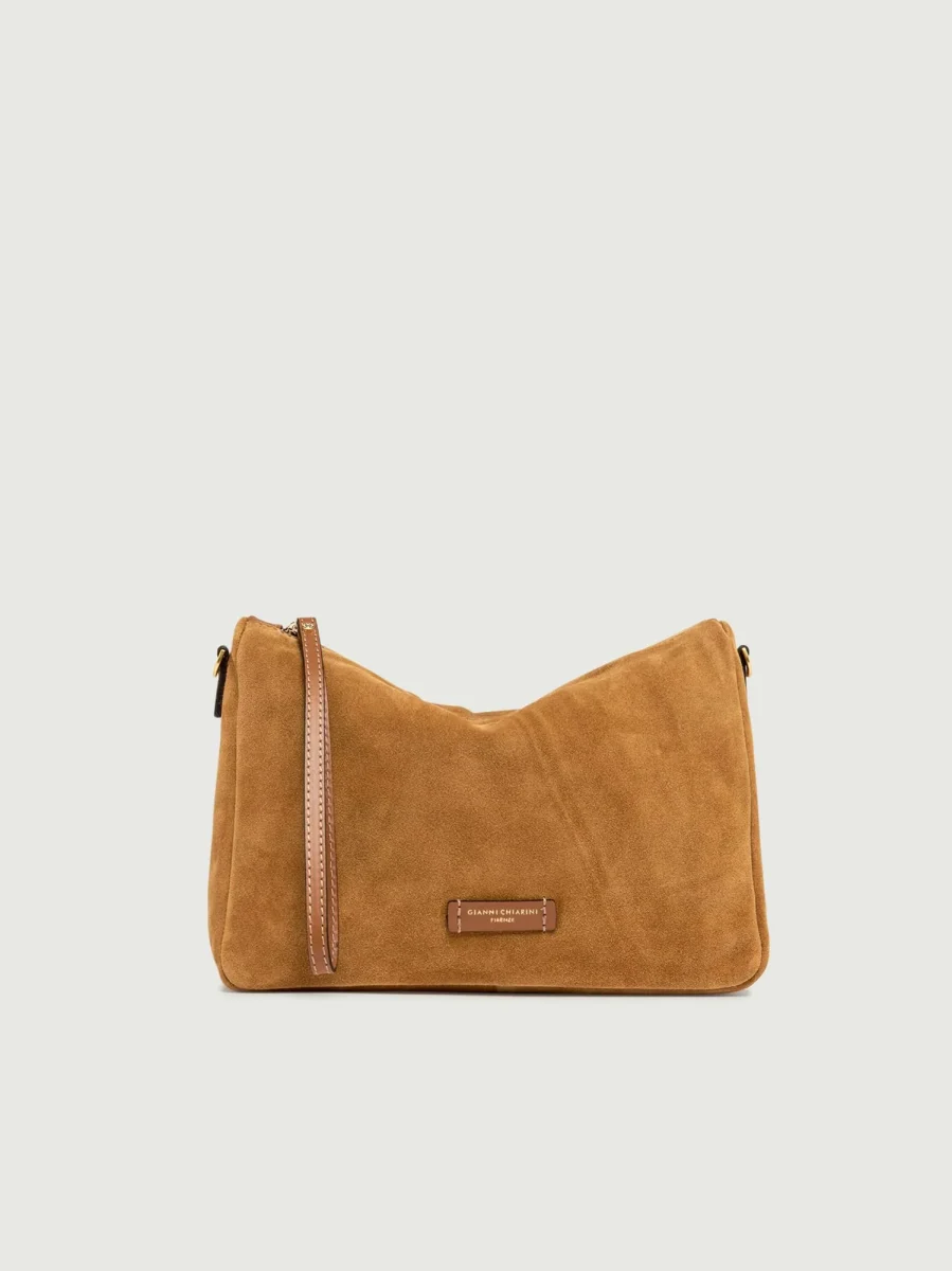 Borsa a mano Nora in camoscio cuoio