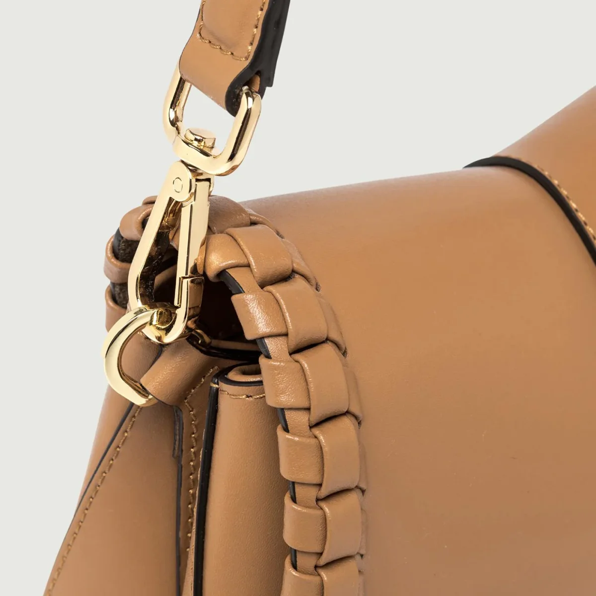 Borsa a spalla Helena Round special in pelle New Cuoio - immagine 6