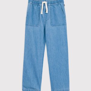 Pantaloni in denim a palazzo