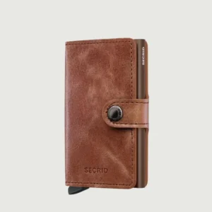 MINIWALLET VINTAGE COGNAC BROWN