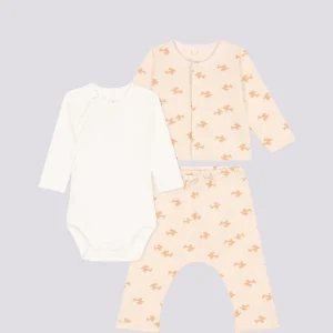 COMPLETO IN TESSUTO FELPATO CON STAMPA PER BEBÈ